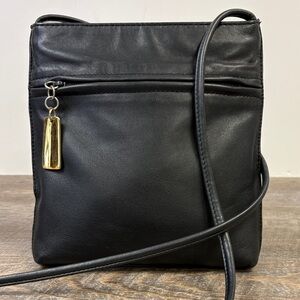 🖤 Giani Bernini Black Leather Crossbody Bag